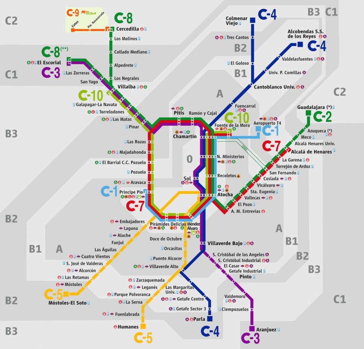 mapa ng Madrid atocha railway station
