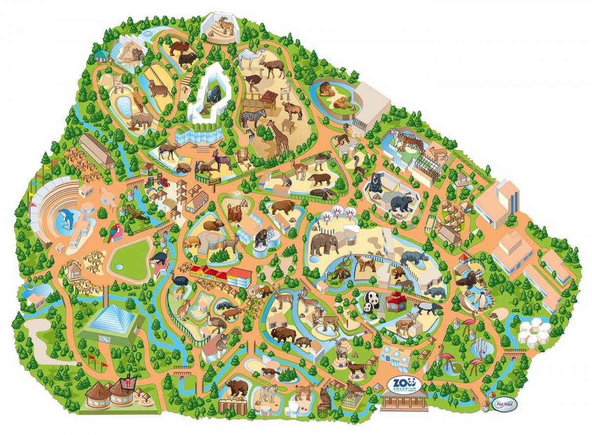 mapa ng Madrid zoo