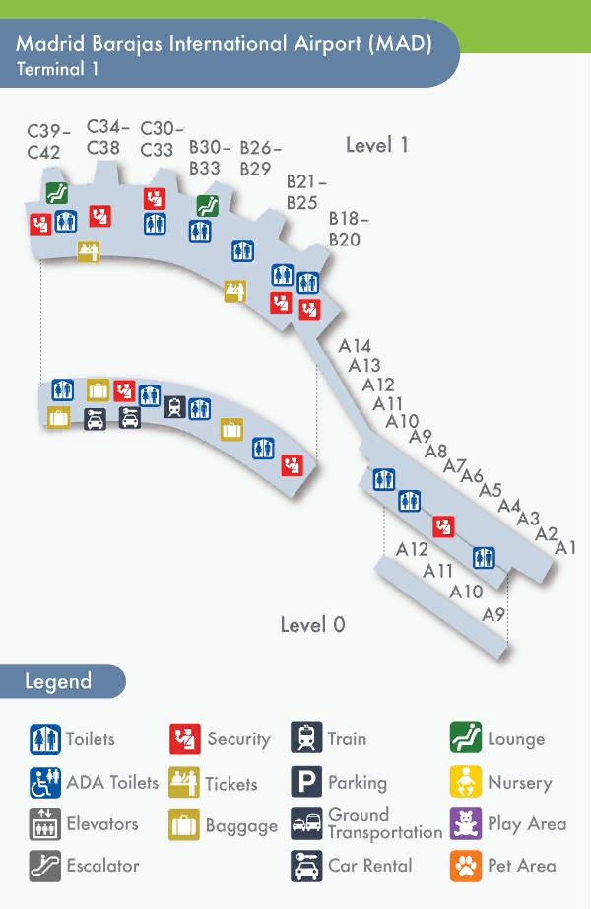 Madrid-barajas terminal mapa