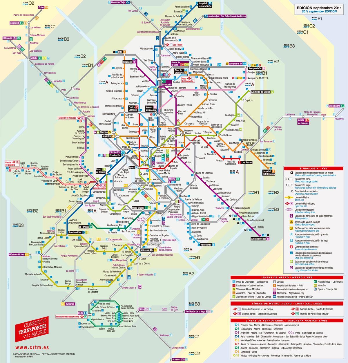 mapa ng Madrid bagon