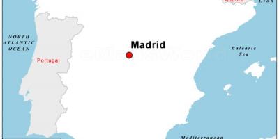 Mapa ng kabisera ng Espanya