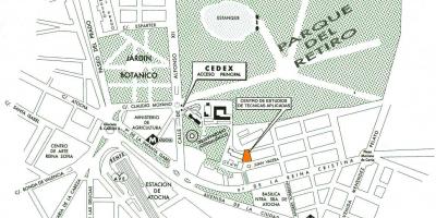 Mapa ng atocha station Madrid