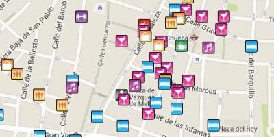 Bakla lugar Madrid mapa