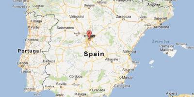 Mapa ng Espanya ng pagpapakita ng Madrid