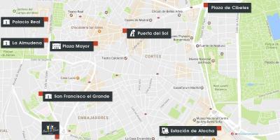 Mapa ng Madrid atocha