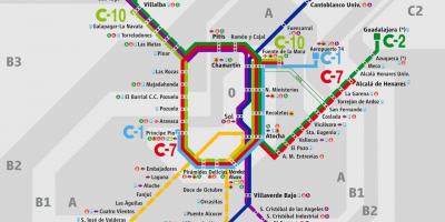 Mapa ng Madrid atocha railway station
