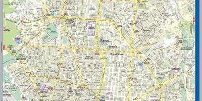 Mapa ng kalye ng Madrid city centre