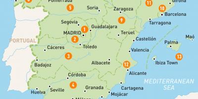 Mapa ng Madrid area