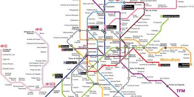 Madrid Spain metro mapa