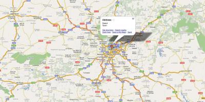 Mapa ng lungsod ng Madrid sa Espanya