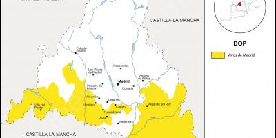 Mapa ng rehiyon Madrid