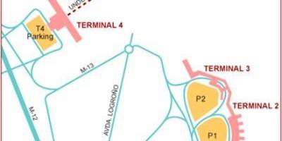 Madrid airport terminal mapa
