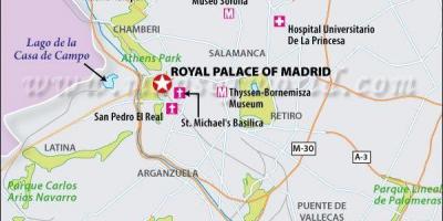 Mapa ng real Madrid lokasyon