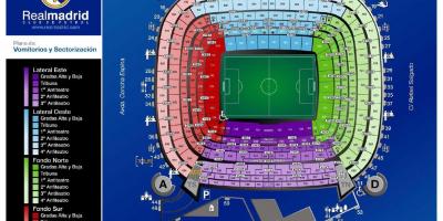 Mapa ng real Madrid stadium